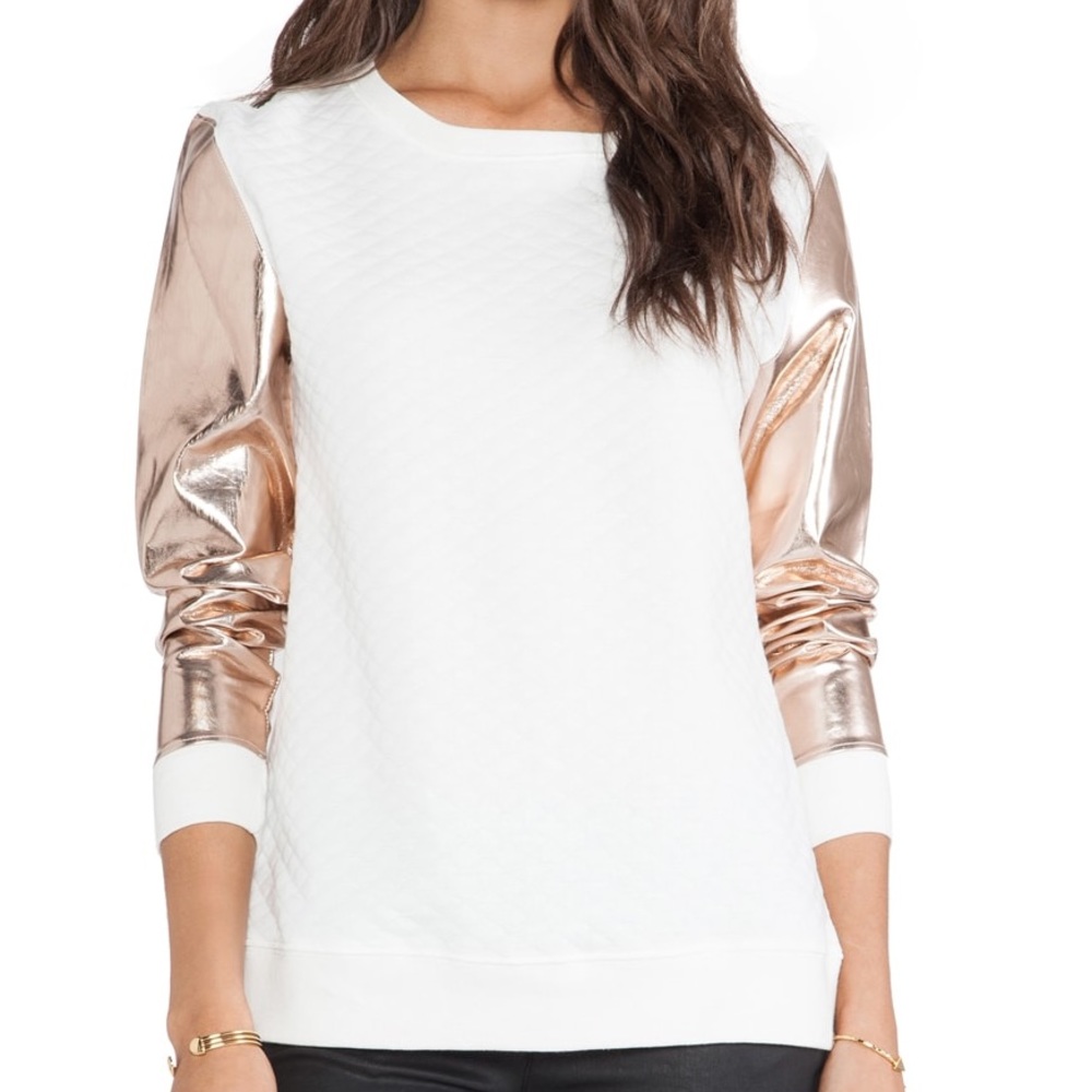 MLM Label Storm Sweater in Ivory & Rose Gold!